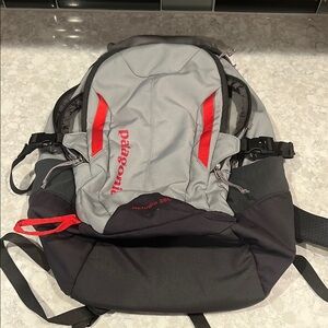 Patagonia Gray and Red Ergonomic Backpack